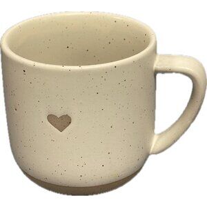 Hearth & Hand w Magnolia STONEWARE HEART MUG Cream Clay COFFEE CUP Love TARGET